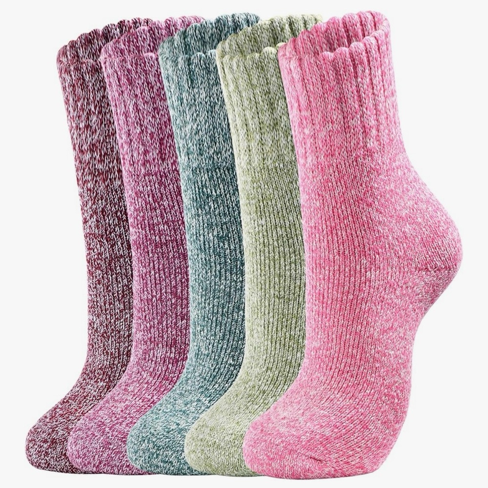 Colorful Knit Socks Set